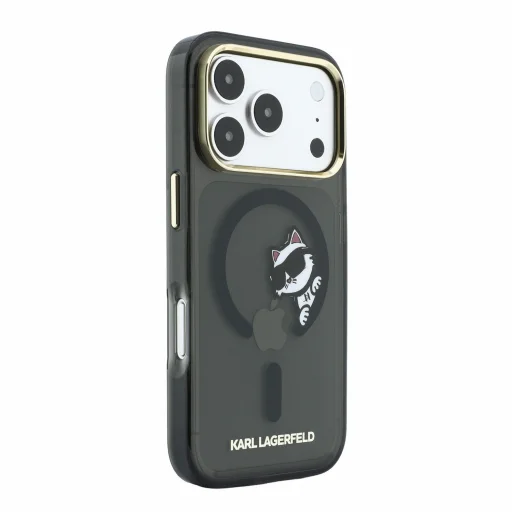 Apple iPhone 18 Pro čierny Karl Lagerfeld IML Choupette Peekaboo MagSafe zadný kryt - 4