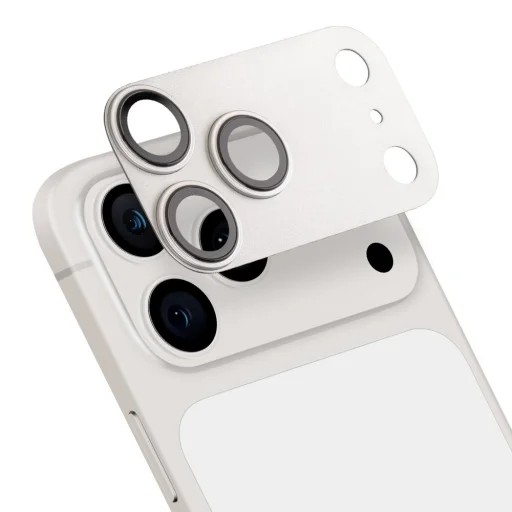 Apple iPhone 17 Pro Max strieborná ochrana šošoviek fotoaparátu OBAL:ME - 1
