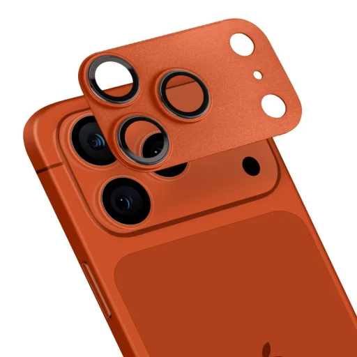 Apple iPhone 17 Pro kozmická oranžová OBAL:ME hliníková ochrana kamerového ostrovčeka a šošoviek fotoaparátu - 1