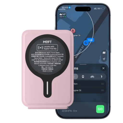 Moft Movas Tripod MagSafe magnetická peňaženka a stojan na telefón, ružová - 8