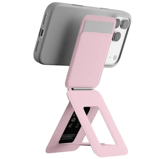  Moft Movas Tripod MagSafe mágneses pénztárca és telefonállvány, rózsaszín - 3