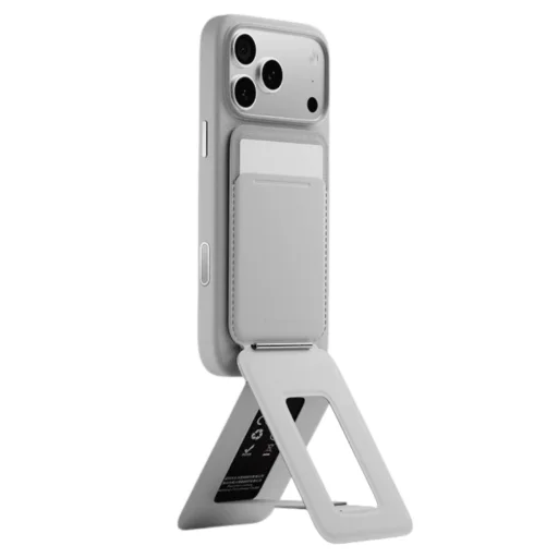  Moft Movas Tripod MagSafe szürke mágneses kártyatartó és telefonállvány - 3