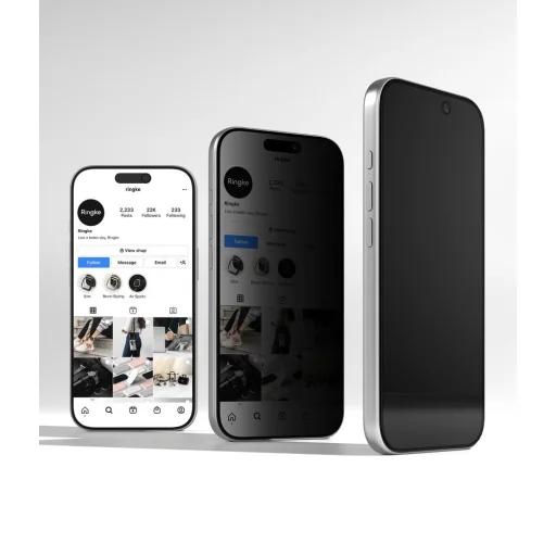 iPhone 18 Pro Privacy Ringke Easy Slide privátne ochranné sklo, 2 ks - 3