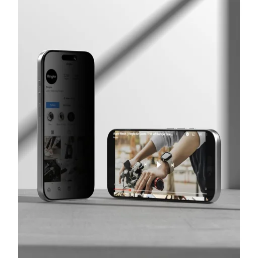 iPhone 18 Pro Privacy Ringke Easy Slide privátne ochranné sklo, 2 ks - 4