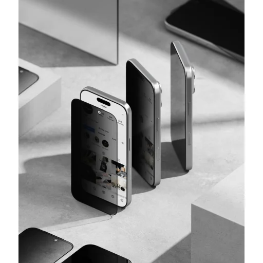 iPhone 18 Pro Privacy Ringke Easy Slide privátne ochranné sklo, 2 ks - 5