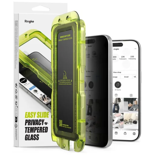 iPhone 18 Pro Privacy Ringke Easy Slide privátne ochranné sklo, 2 ks - 1