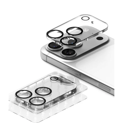 iPhone 18 Pro Max čierne Ringke Camera Full Cover ochranné sklo na kameru, 2 ks - 3