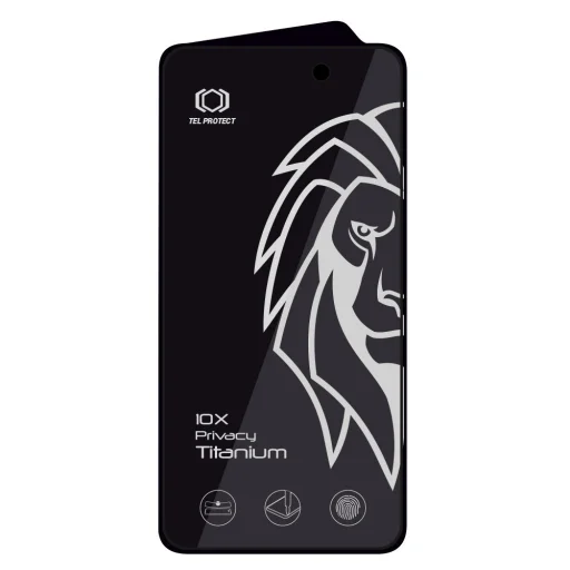 iPhone 16 Pro / iPhone 17 Tel Protect 10X Privacy Titanium privátne tvrdené sklo - 3