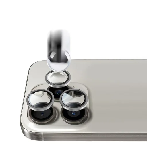 iPhone 18 Pro / 18 Pro Max číre Tel Protect Titanium Lens 99% AR tvrdené sklo na šošovku fotoaparátu, 3 ks - 9