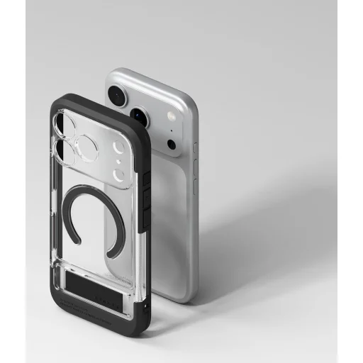 Apple iPhone 17 Pro / 18 Pro Ringke UX Magnetic MagSafe priehľadný kryt so stojanom - 6