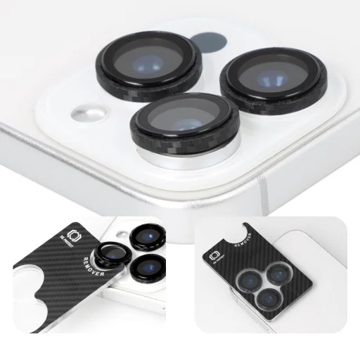 iPhone 18 Pro / 18 Pro Max Tel Protect 3D Lens Aramid Series tvrdené sklo na kameru (3 ks) - 6