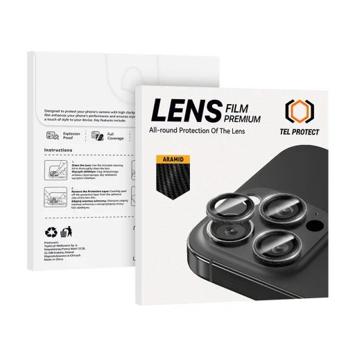 iPhone 18 Pro / 18 Pro Max Tel Protect 3D Lens Aramid Series tvrdené sklo na kameru (3 ks) - 10