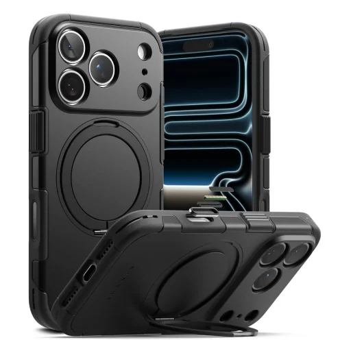  Apple iPhone 17 Pro / 18 Pro fekete Ringke Alles mágneses MagSafe tok - 4