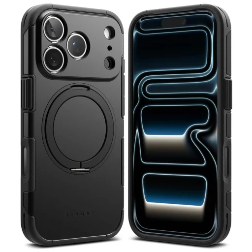  Apple iPhone 17 Pro / 18 Pro fekete Ringke Alles mágneses MagSafe tok - 1