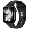 Apple Watch 8 / 9 / 10 / 11 / 12 / SE / Ultra (44 / 45 / 46 / 49 mm) fekete Tech-protect szilikon thumbnail