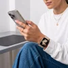  Apple Watch 8 / 9 / 10 / 11 / 12 / SE / Ultra (44 / 45 / 46 / 49 mm) dióbarna Tech-Protect Silicone szilikon óraszíj thumbnail