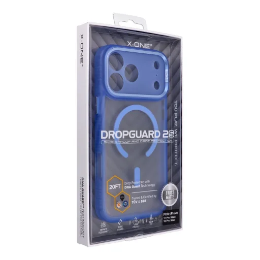 iPhone 18 Pro Max / 17 Pro Max svetlomodré X-ONE Dropguard 2S MagSafe kompatibilné puzdro - 3