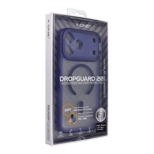 iPhone 18 Pro Max / 17 Pro Max tmavomodré puzdro X-ONE Dropguard 2S kompatibilné s MagSafe - 3