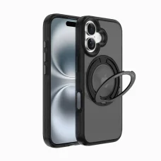 iPhone 17 matné dymovo čierne X-ONE Dropguard 2S (stand edition) MagSafe kompatibilné puzdro