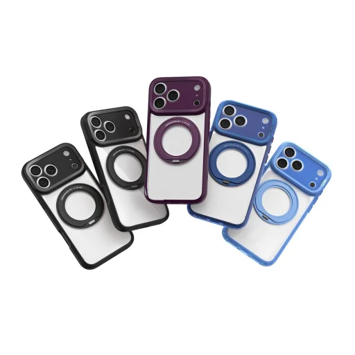 iPhone 18 Pro / 17 Pro matné mrazivo čierne puzdro X-ONE Dropguard 2S (stand edition) kompatibilné s MagSafe - 2