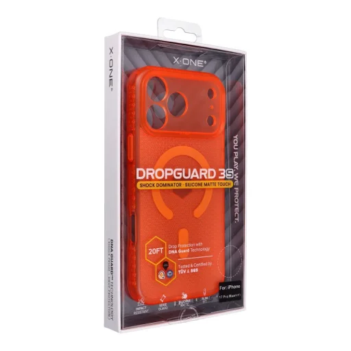 iPhone 17 Pro Max oranžový X-ONE Dropguard 3S Shock Dominator nárazuvzdorný obal kompatibilný s MagSafe - 3
