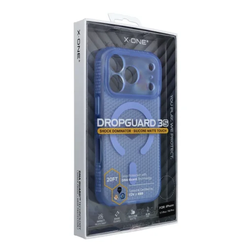  iPhone 18 Pro / 17 Pro világoskék X-ONE Dropguard 3S Shock Dominator MagSafe kompatibilis tok - 2