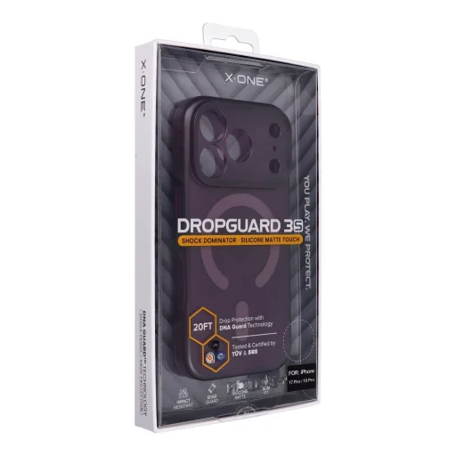 iPhone 18 Pro / 17 Pro tmavočerešňové puzdro X-ONE Dropguard 3S Shock Dominator kompatibilné s MagSafe - 3