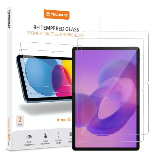  Lenovo Idea Tab Plus 12.1 Techsuit ArmorGlass CrystalHD edzett üveg kijelzővédő, 2 db, átlátszó üvegfólia - 1