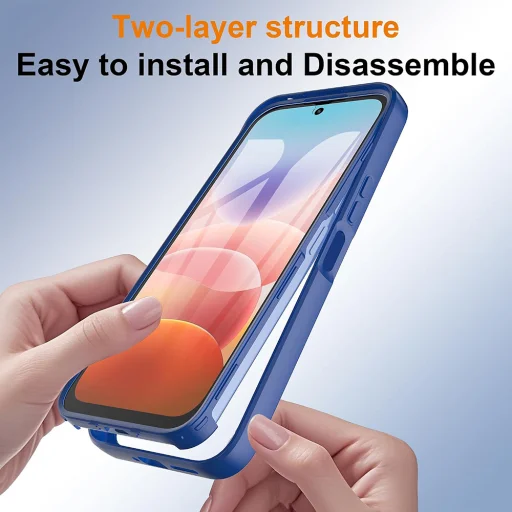 Xiaomi Redmi 17 4G / Redmi 17 5G Čierne Techsuit ColorVerse 360 nárazuvzdorné puzdro s ochranou displeja - 5