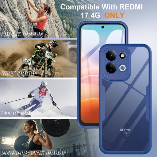 Xiaomi Redmi 17 4G / Redmi 17 5G Čierne Techsuit ColorVerse 360 nárazuvzdorné puzdro s ochranou displeja - 6