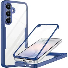 Samsung Galaxy S26 FE modré nárazuvzdorné puzdro Techsuit ColorVerse 360 so zabudovanou ochranou displeja