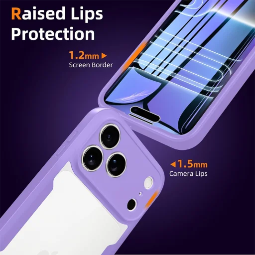 iPhone 18 Pro / iPhone 17 Pro fialové puzdro Techsuit ColorVerse 360 Series s ochranou displeja - 3