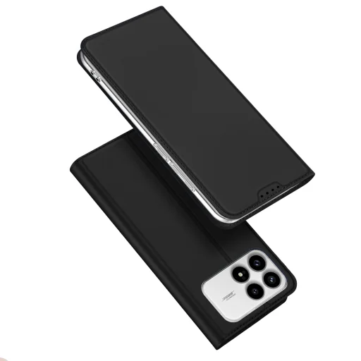 Xiaomi Poco F8 Pro čierne Dux Ducis Skin Pro knižkové puzdro - 1