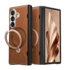 Torras - QPRO Leather Series - Samsung Galaxy Z Fold8 Ultra - Hnedé Magsafe puzdro