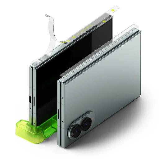Samsung Galaxy Z Fold8 Ringke Hinge Dual Easy Film zsanérvédő üvegfólia (2 db), átlátszó - 2