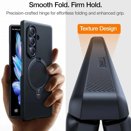 Samsung Galaxy Z Fold8 Ultra čierne puzdro Torras Ostand Spin Series - 5