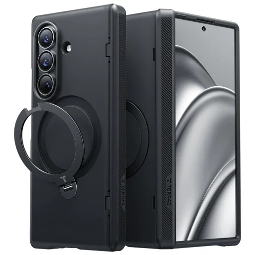 Samsung Galaxy Z Fold8 Ultra čierne puzdro Torras Ostand Spin Series - 1