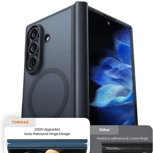 Samsung Galaxy Z Fold8 Ultra Torras Guardian Magnetic Series čierne ochranné puzdro - 7