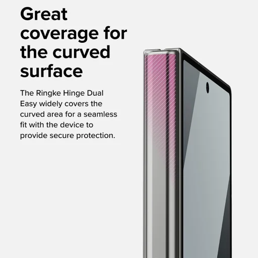 Samsung Galaxy Z Fold8 Ultra číra ochranná fólia na pánt Ringke Dual Easy, 2 ks ochranné sklo - 6