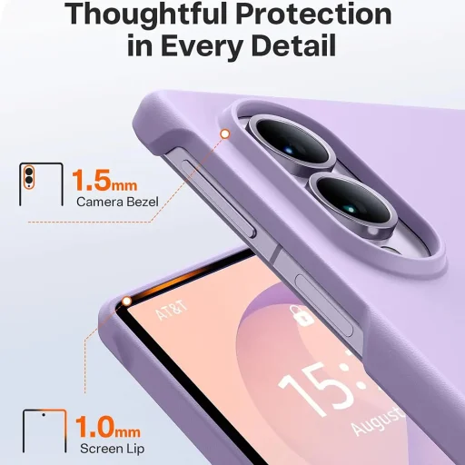 Svetlofialové puzdro Torras Ostand L1 Guardian pre Samsung Galaxy Z Fold8 - 5