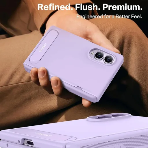 Svetlofialové puzdro Torras Ostand L1 Guardian pre Samsung Galaxy Z Fold8 - 7