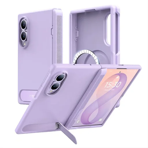 Svetlofialové puzdro Torras Ostand L1 Guardian pre Samsung Galaxy Z Fold8 - 1