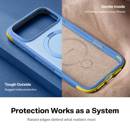 iPhone 18 Pro Max kék Torras Ostand Q3 Rugg tok - 3