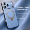 Modré puzdro Torras Ostand Q3 VegSkin na iPhone 18 Pro thumbnail