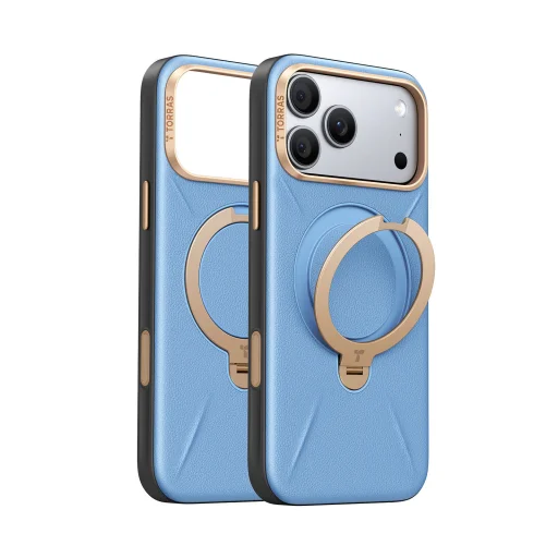 iPhone 18 Pro Kék Torras Ostand Q3 VegSkin tok - 1