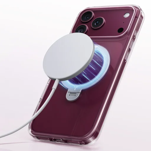 Apple iPhone 18 Pro Max priehľadný ochranný kryt Torras Ostand Q3 Spin kompatibilný s MagSafe s otočným stojanom - 4