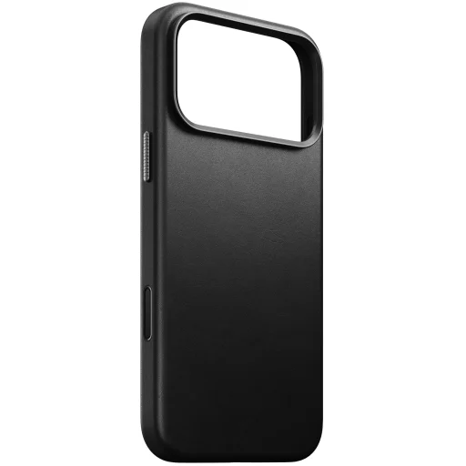 Apple iPhone 18 Pro Max / iPhone 17 Pro Max fekete Nomad Traditional bőr tok - 1