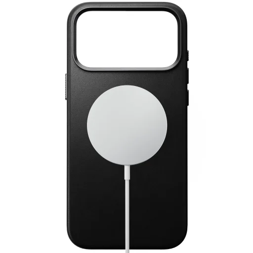 Apple iPhone 18 Pro Max / iPhone 17 Pro Max fekete Nomad Traditional bőr tok - 2