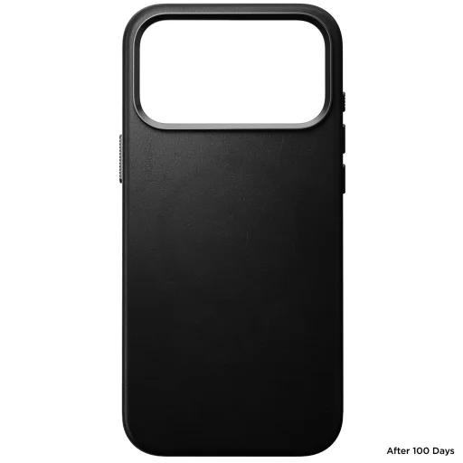Apple iPhone 18 Pro Max / iPhone 17 Pro Max fekete Nomad Traditional bőr tok - 4