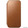 Apple iPhone 18 Pro Max / 17 Pro Max sedlovohnedé Nomad Modern Leather Folio prémiové flipové puzdro z kože Horween thumbnail